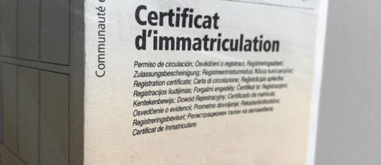 carte grise